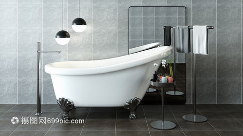 極簡風(fēng)衛(wèi)浴場景